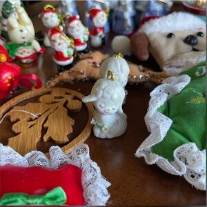 Vintage Christmas ornaments for Kim